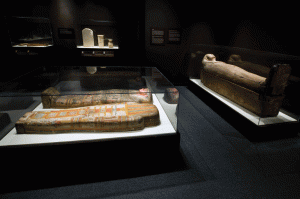 Overview of the Egyptian Gallery. Courtesy Bass Museum of Art.