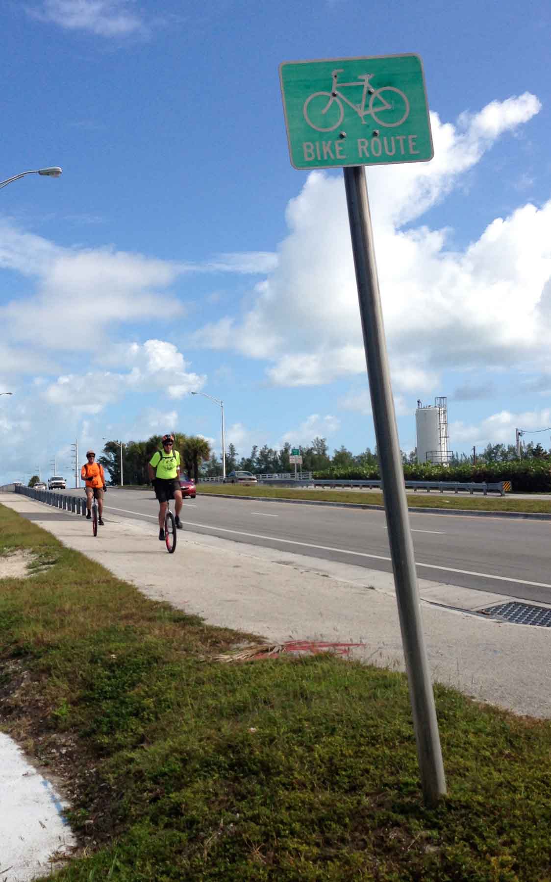 overseas-heritage-trail-unicycle-tour-skw-201213 Robert Hickman and Keith Nelson. Overseas Heritage Trail Unicycle Tour (from Key Largo to Key West). SKW 2012/2013